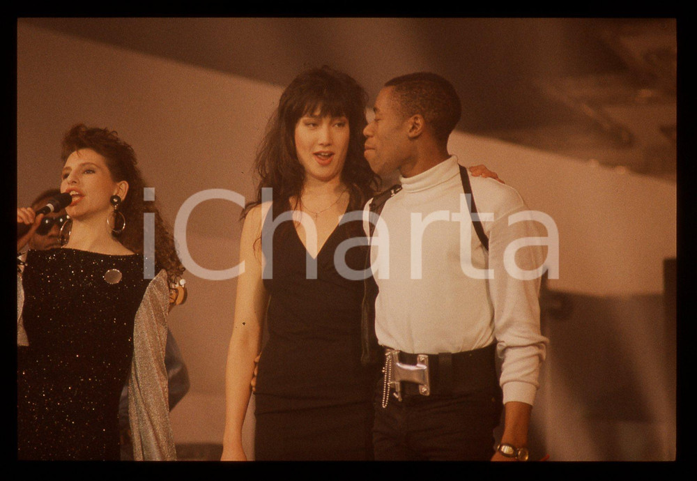 35mm vintage slide* 1989 SANREMO Kay RUSH e Andrew ROACHFORD al PALABARILLA (1)