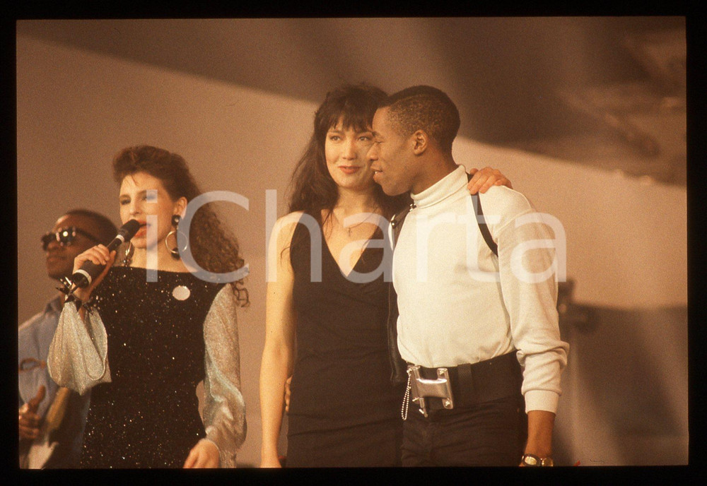 35mm vintage slide* 1989 SANREMO Kay RUSH e Andrew ROACHFORD al PALABARILLA (2)