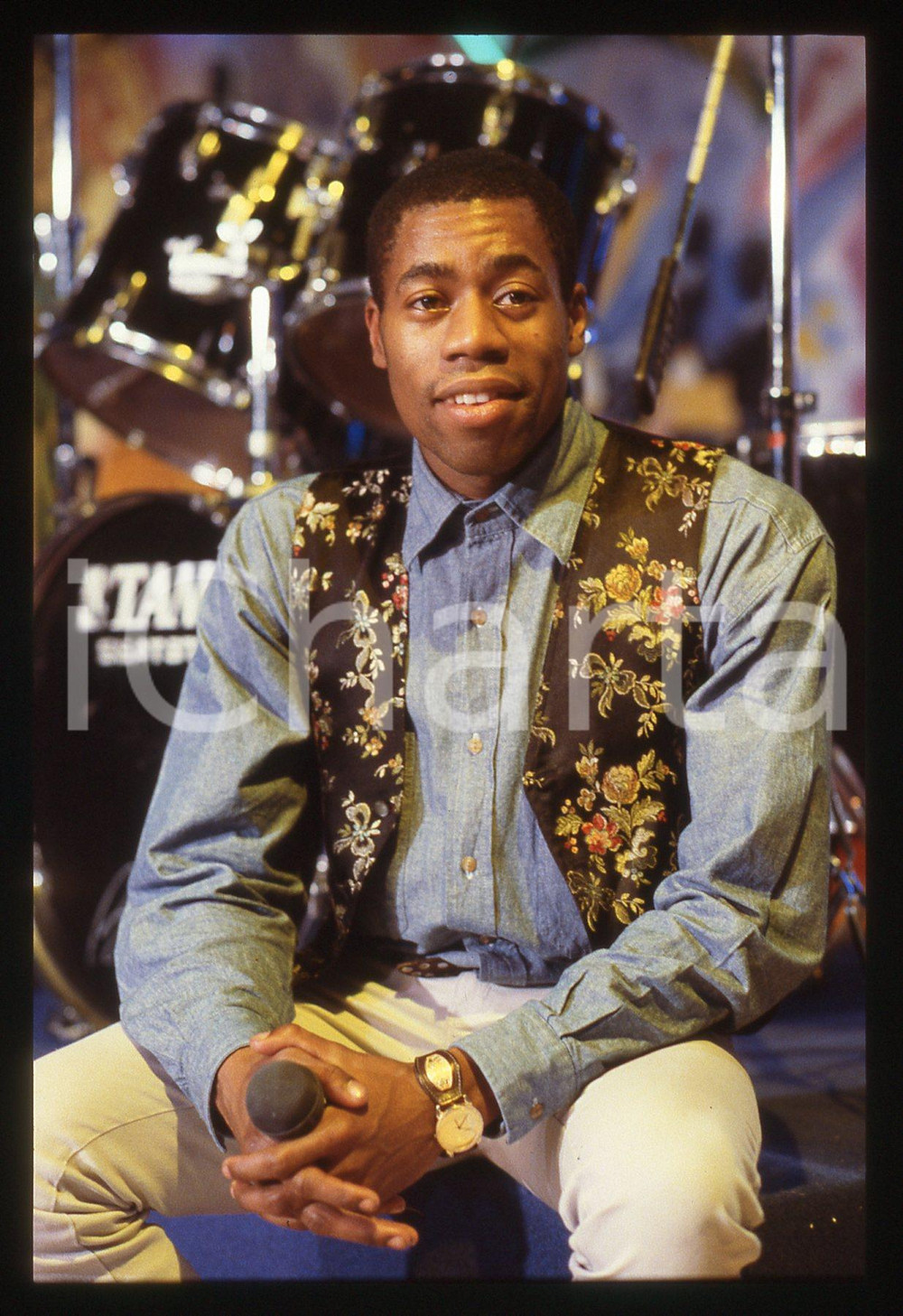 35mm vintage slide* 1988 DISCORING RAI 1 ROACHFORD Ritratto Andrew ROACHFORD 4