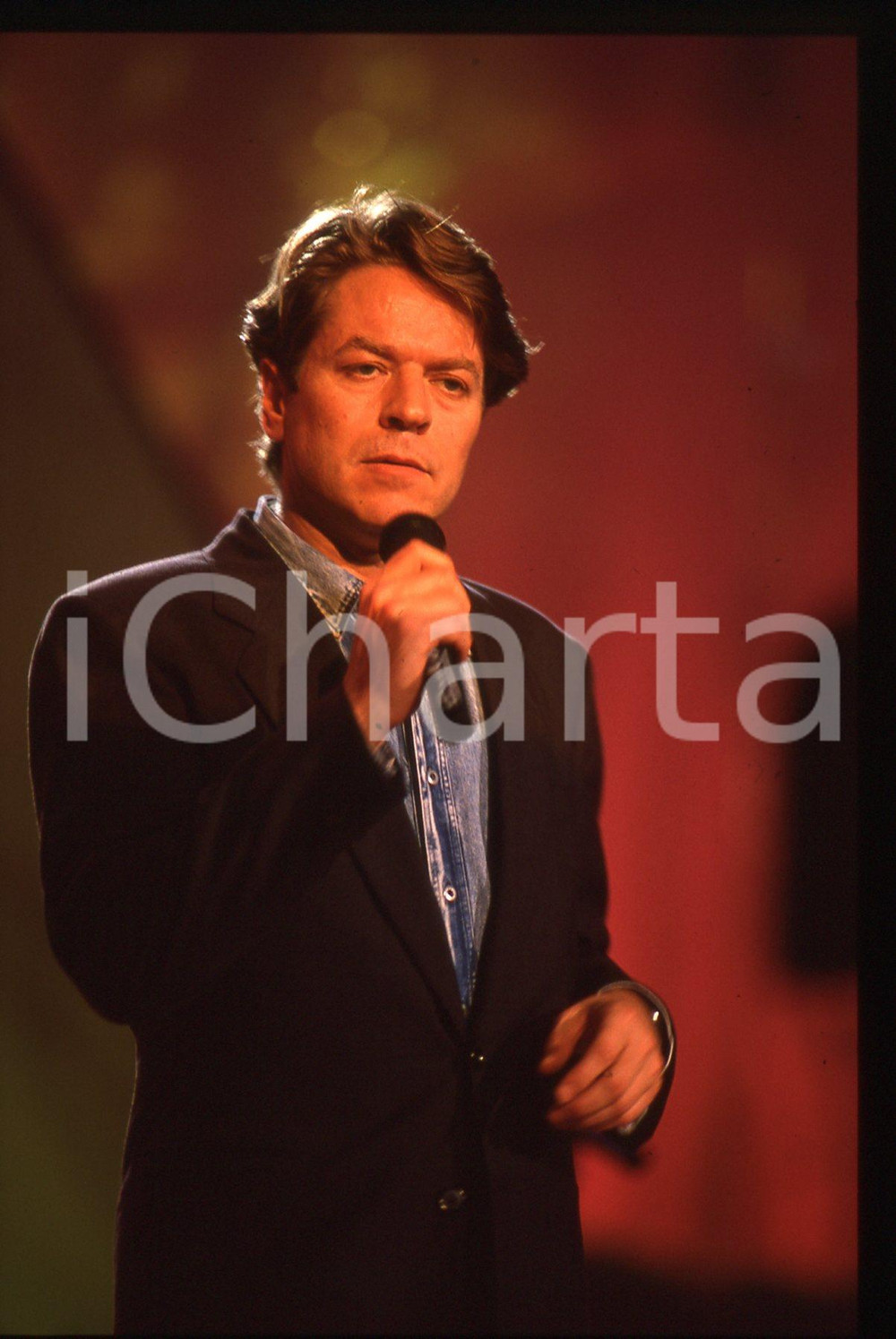 35mm vintage slide* 1989 BARI AZZURRO 89 Robert PALMER al Teatro Petruzzelli 5