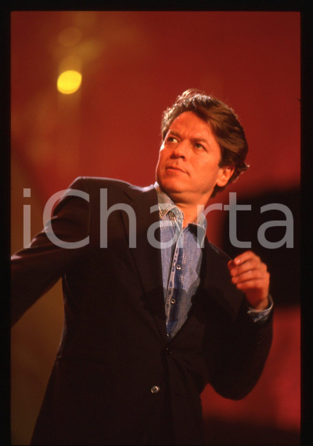 35mm vintage slide* 1989 BARI AZZURRO 89 Robert PALMER al Teatro Petruzzelli 7