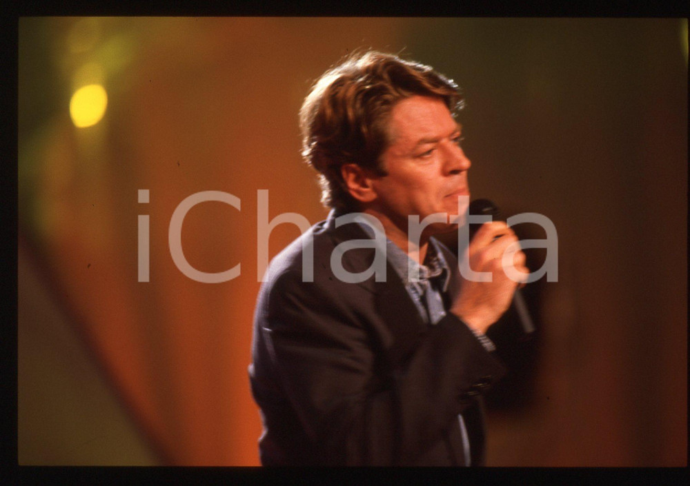 35mm vintage slide* 1989 BARI AZZURRO 89 Robert PALMER al Teatro Petruzzelli 13