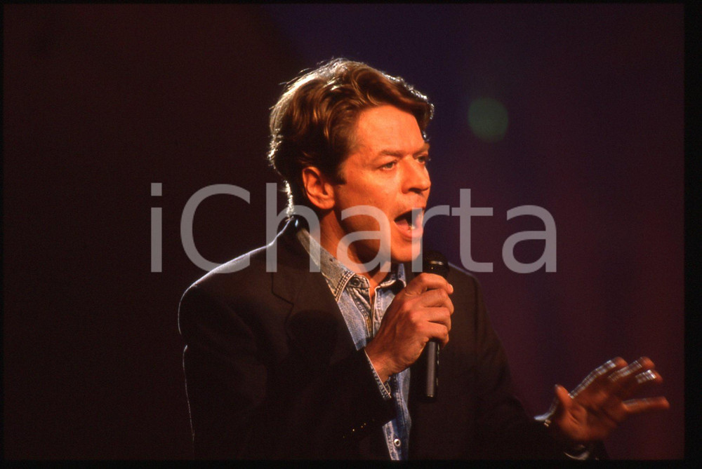 35mm vintage slide* 1989 BARI AZZURRO 89 Robert PALMER al Teatro Petruzzelli 14