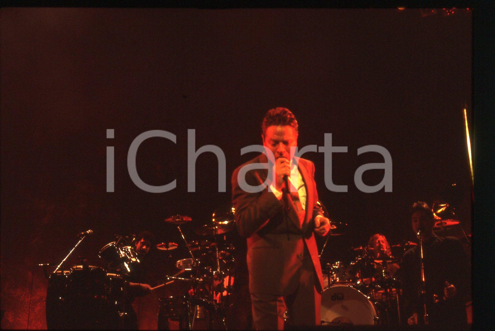 35mm vintage slide* 1990ca MUSICA Robert PALMER Ritratto del cantante (1)