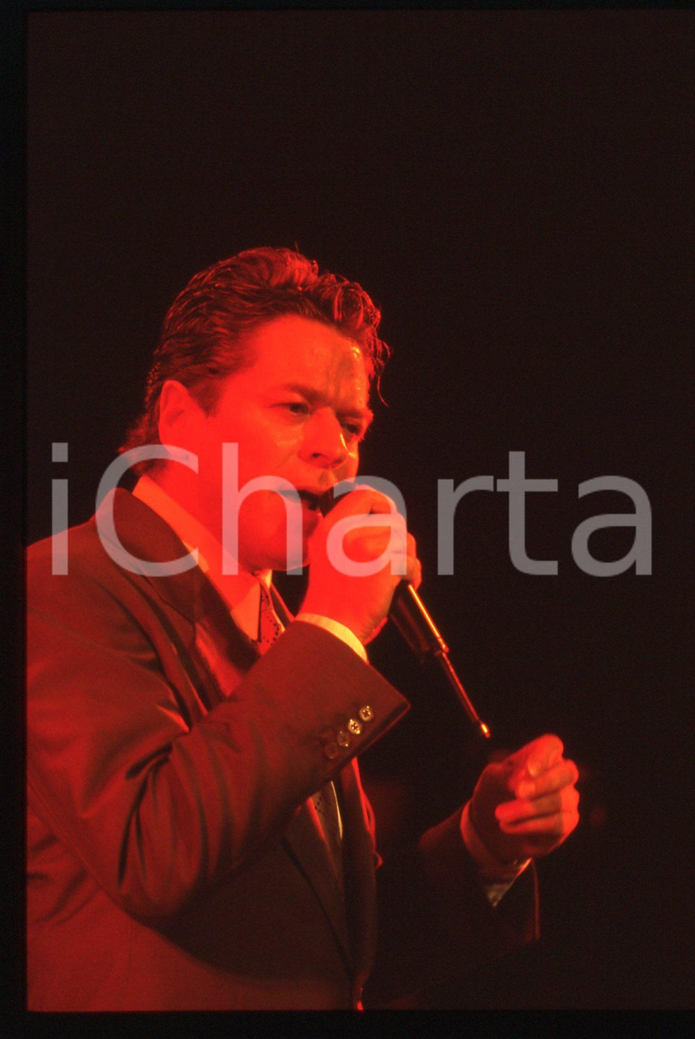 35mm vintage slide* 1990ca MUSICA Robert PALMER Ritratto del cantante (9)