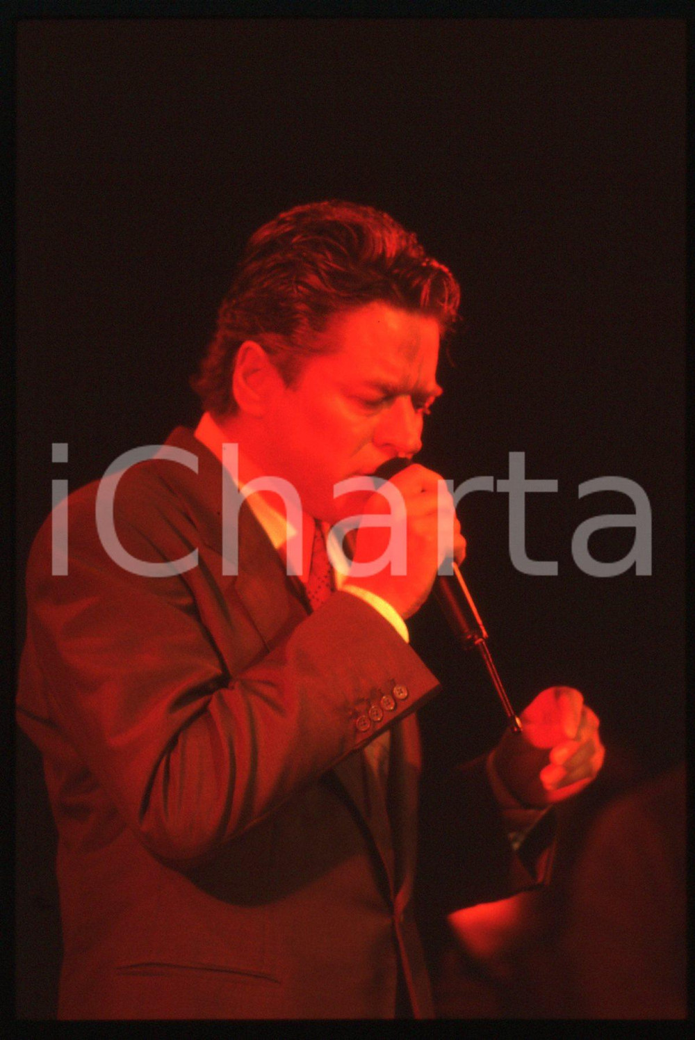 35mm vintage slide* 1990ca MUSICA Robert PALMER Ritratto del cantante (11)