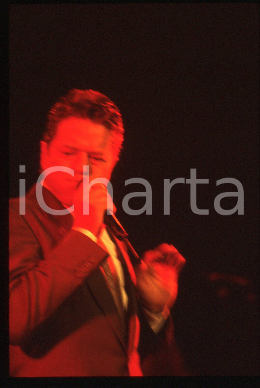 35mm vintage slide* 1990ca MUSICA Robert PALMER Ritratto del cantante (12)