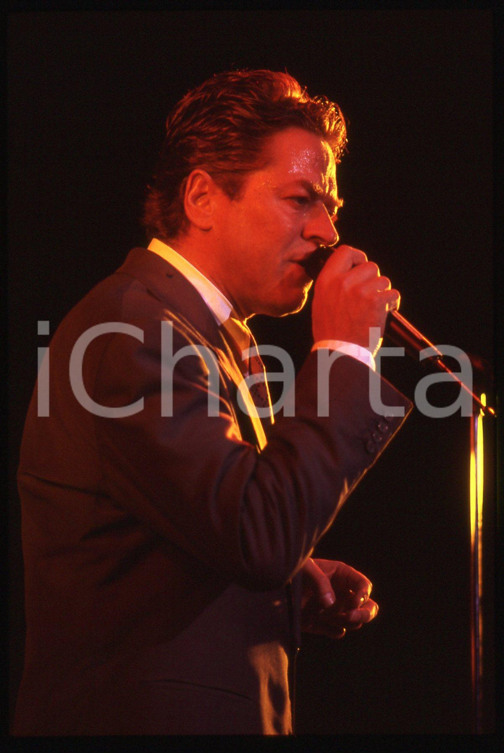 35mm vintage slide* 1990ca MUSICA Robert PALMER Ritratto del cantante (17)