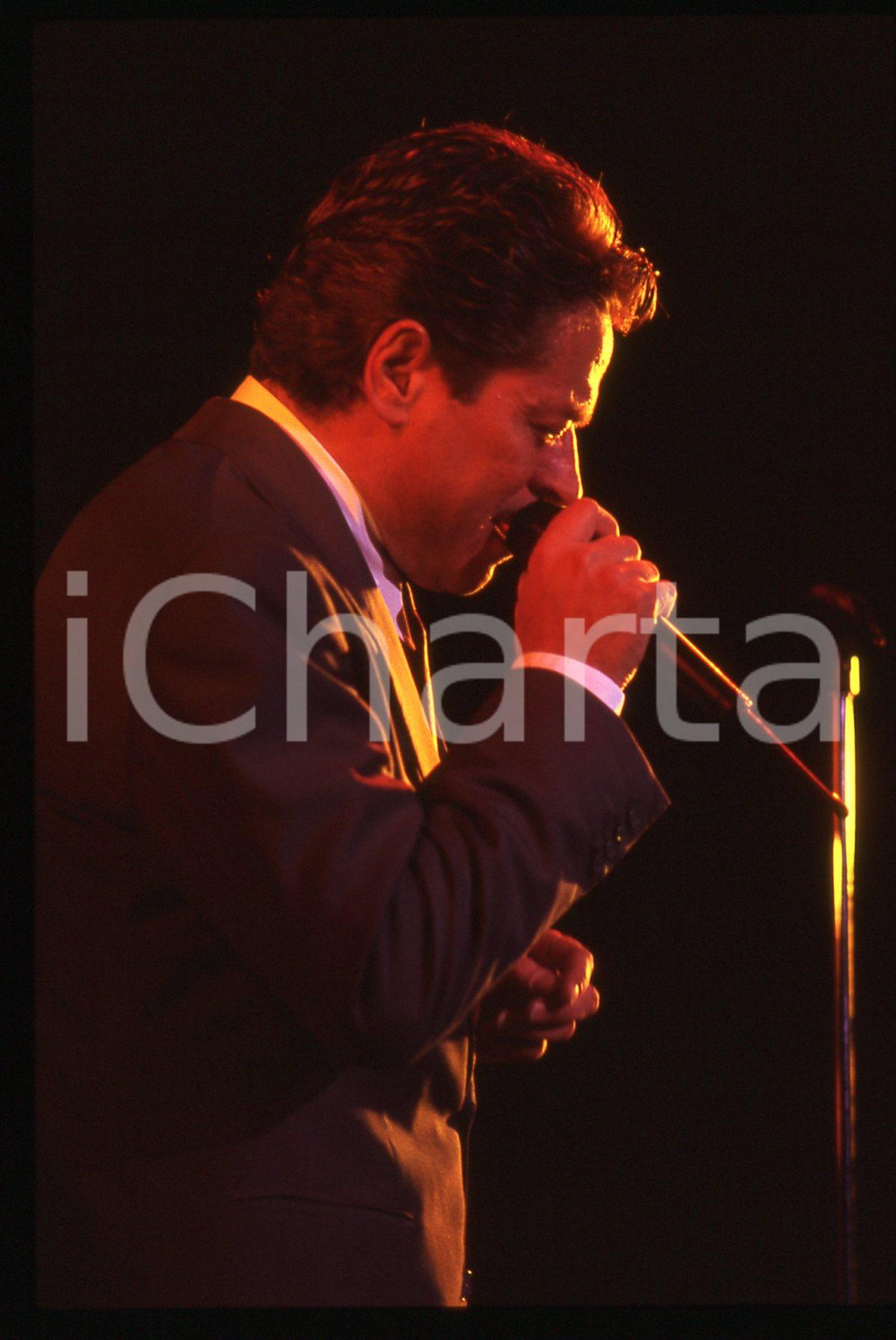 35mm vintage slide* 1990ca MUSICA Robert PALMER Ritratto del cantante (20)