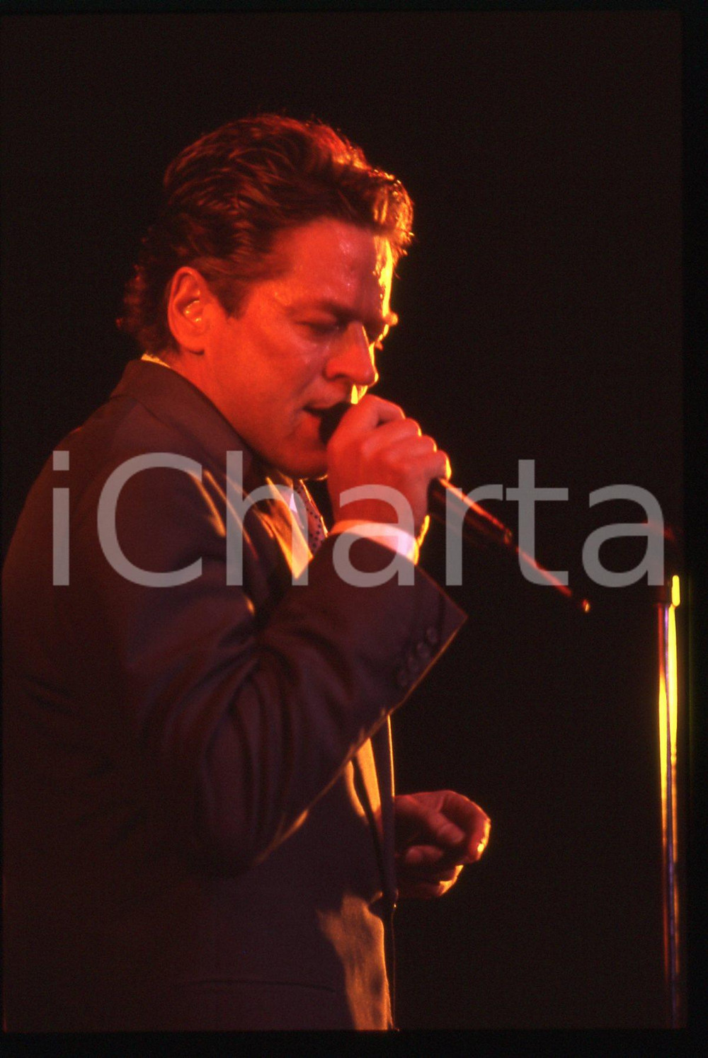 35mm vintage slide* 1990ca MUSICA Robert PALMER Ritratto del cantante (23)