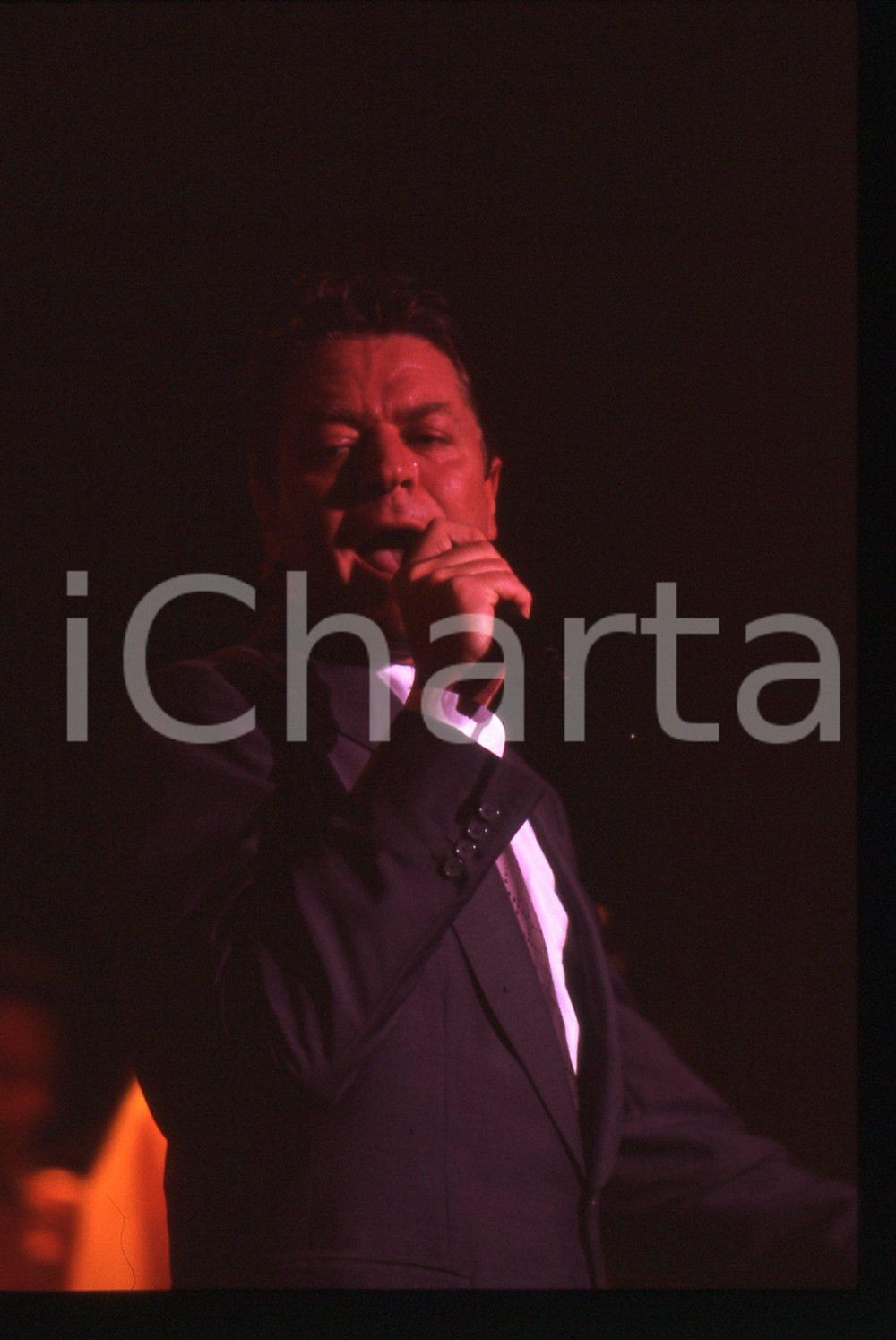 35mm vintage slide* 1990ca MUSICA Robert PALMER Ritratto del cantante (31)