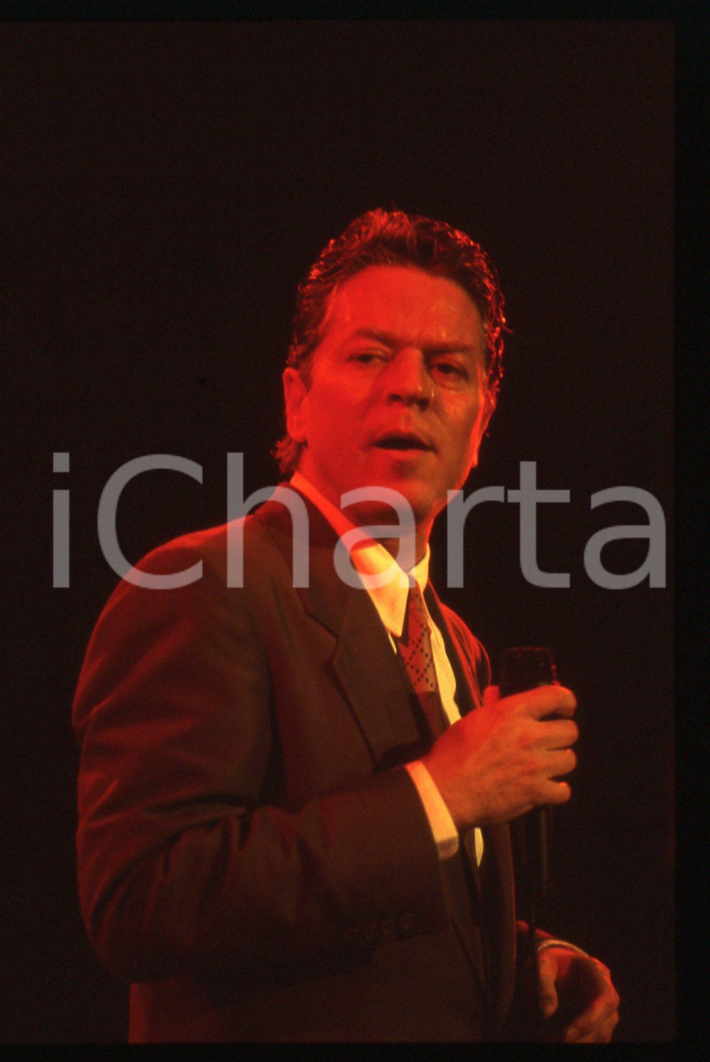 35mm vintage slide* 1990ca MUSICA Robert PALMER Ritratto del cantante (34)