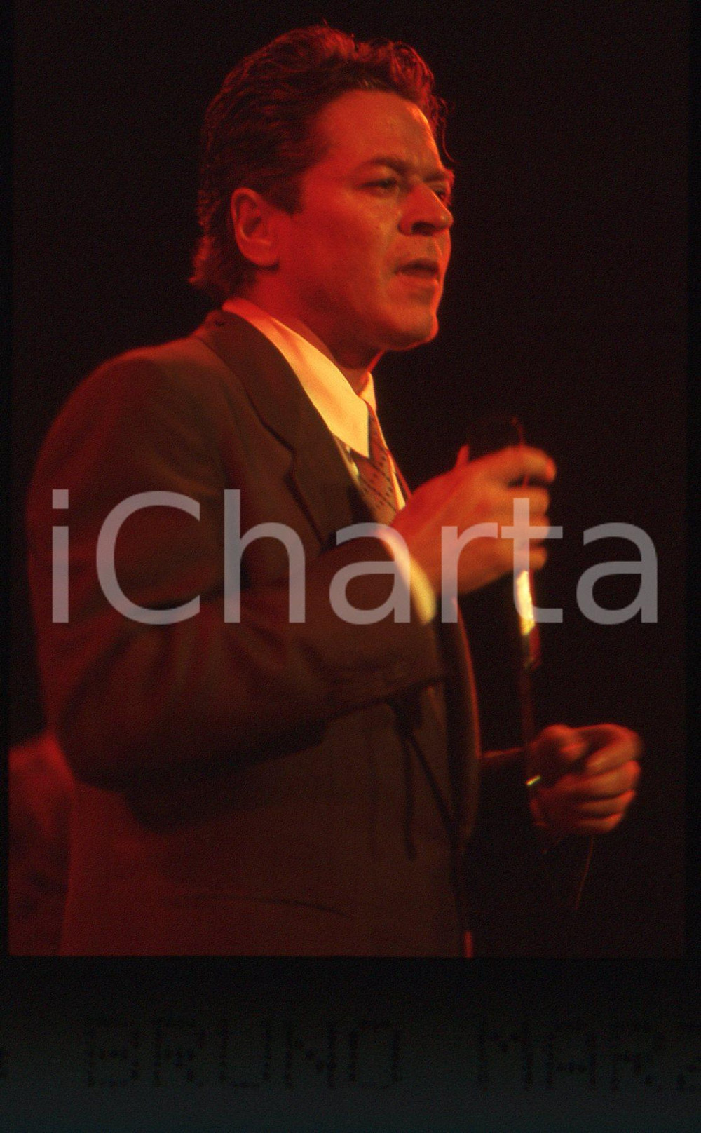 35mm vintage slide* 1990ca MUSICA Robert PALMER Ritratto del cantante (38)