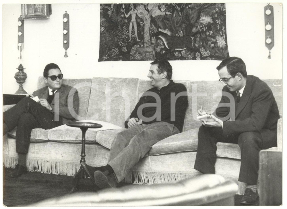 1962 MILANO Caso CANZONISSIMA - Dario FO con i giornalisti nel suo appartamento