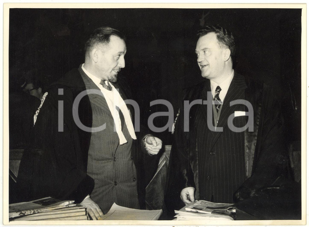 1957 FIRENZE Processo MORANINO - Avvocato Pasquale FILASTÒ e senatore Gino COLLA