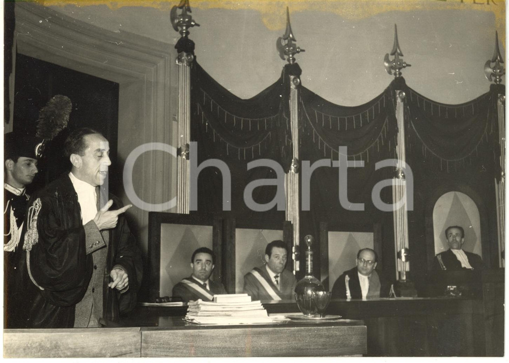 1957 FIRENZE Processo MORANINO - PM Giovanni REMASCHI pronuncia la requisitoria