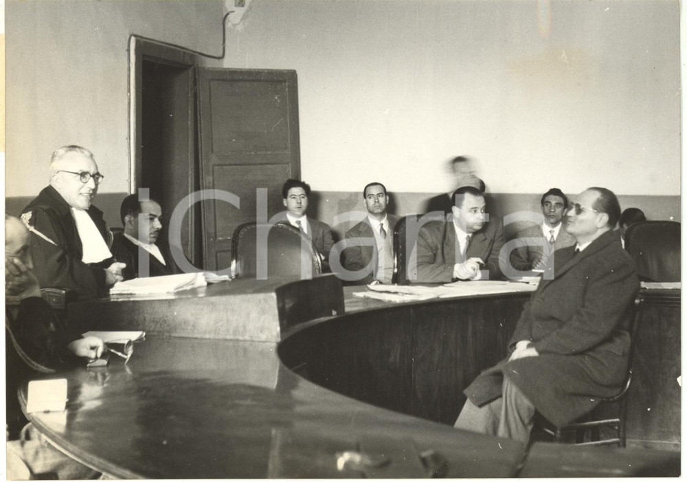 1956 PALERMO Processo DOLCI Vice questore Tommaso DI GIORGI depone in tribunale