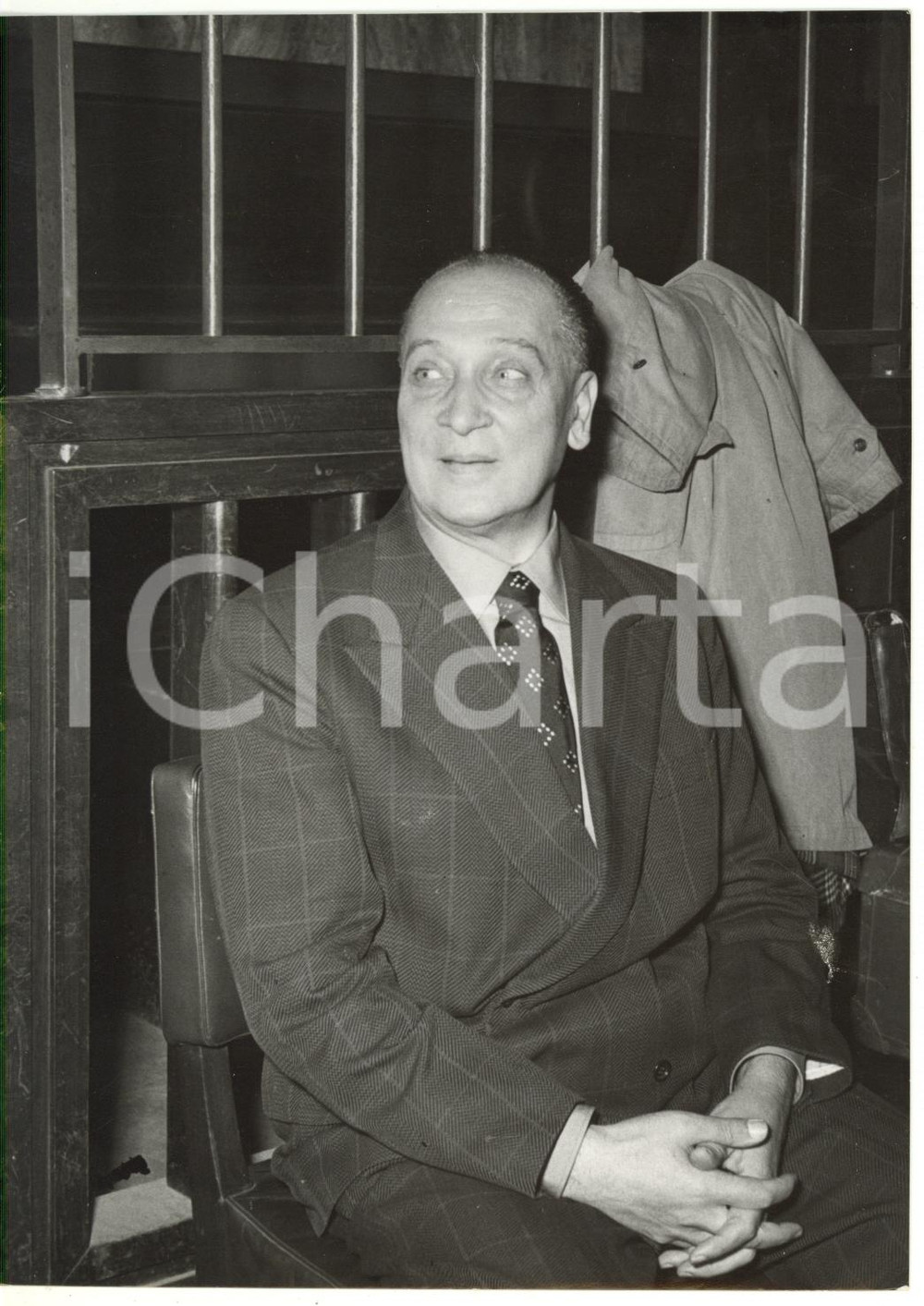 1953 TRIBUNALE DI MILANO - Comandante Antonino TRIZZINO in aula - Ritratto *Foto