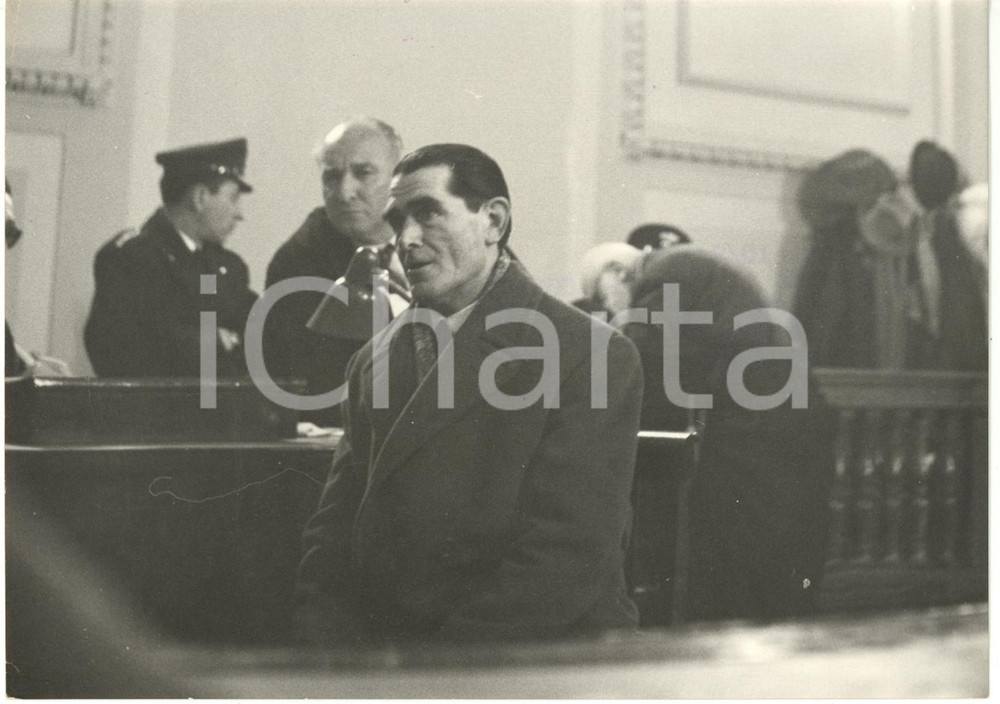1958 TORINO Delitto CODECÀ - Testimone Emilio FRANZOSI depone durante l'udienza
