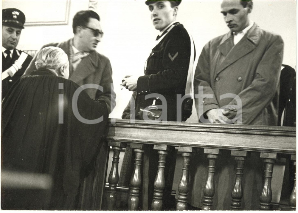 1958 TRIBUNALE DI TORINO - Giovanni PENNELLA ed Eugenio PELLEGRINO in aula *Foto