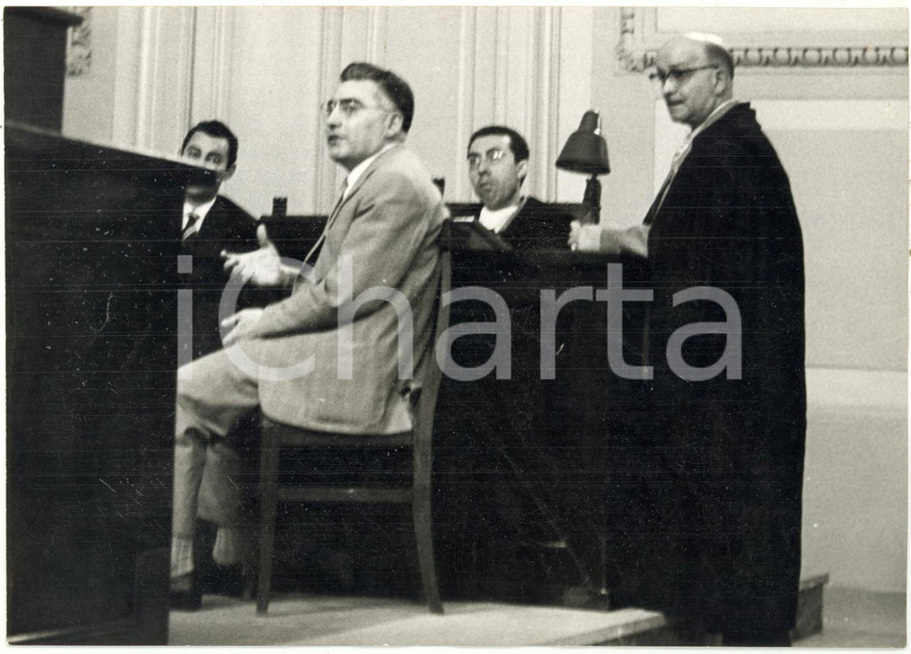 1958 TORINO Processo ad Aldo BIANCHETTI - Pretore Stefano SURIANO in aula *Foto