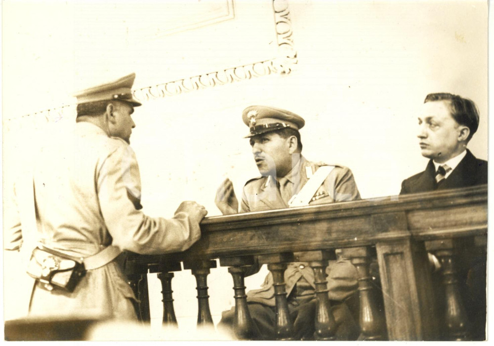 1958 TORINO Processo ad Aldo BIANCHETTI - L'imputato in aula durante l'udienza