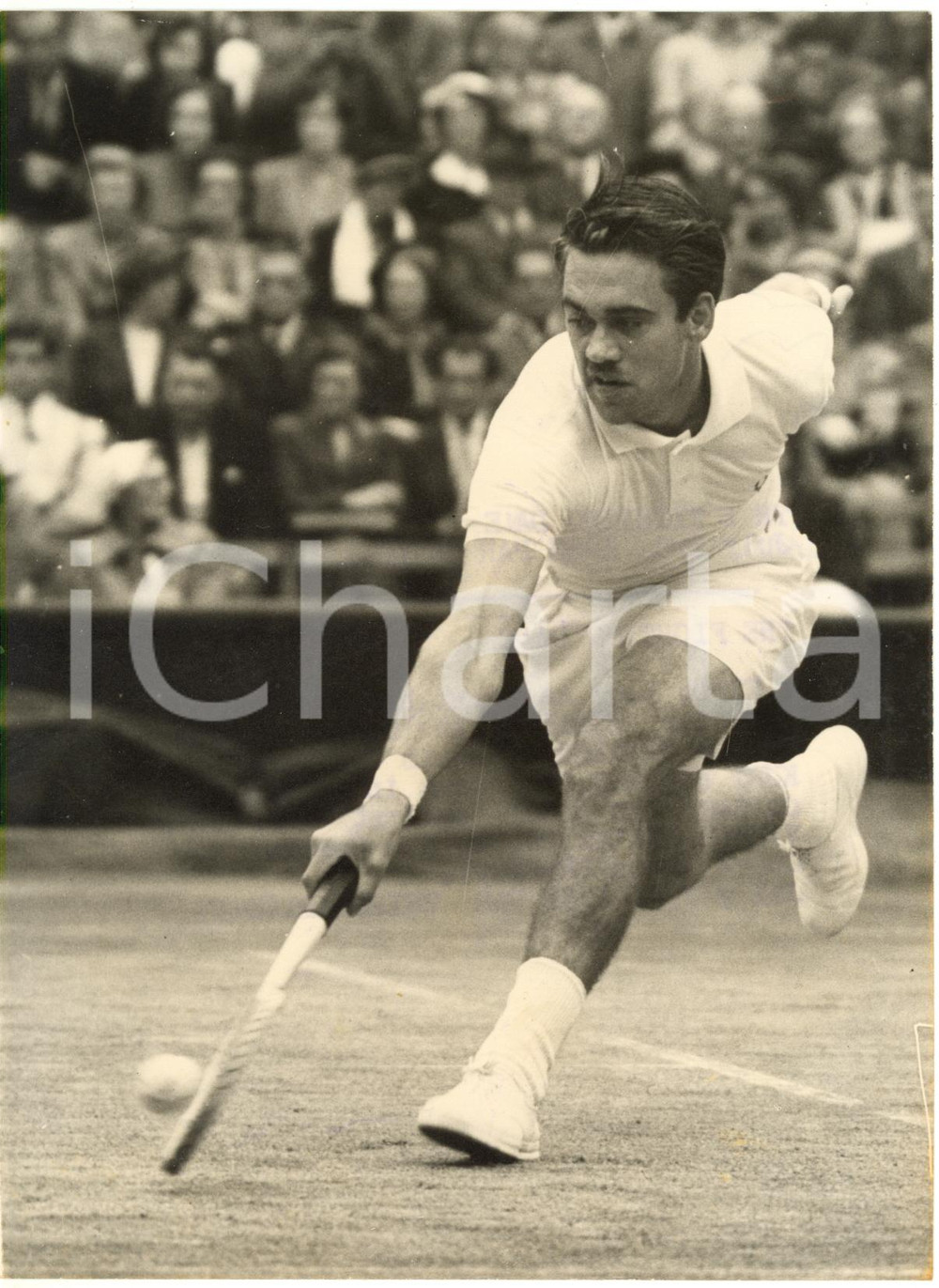 1953 LONDON WIMBLEDON Centre Court - Kurt NIELSEN vs Vic SEIXAS *Photo 15x20 cm