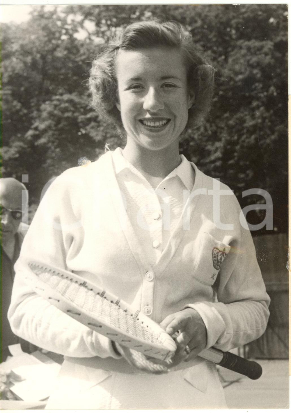 1955 ca USA TENNIS - Maureen CONNOLLY - Ritratto della tennista *Foto 13x18 cm