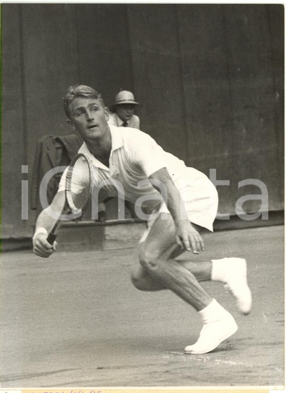 1956 PARIS ROLAND GARROS Tennis - Lew HOAD vs Nicola PIETRANGELI *Photo 12x16 cm