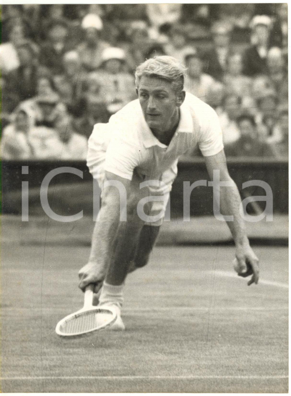 1956 LONDON WIMBLEDON Centre Court - Lew HOAD vs John O'BRIEN *Photo 15x20 