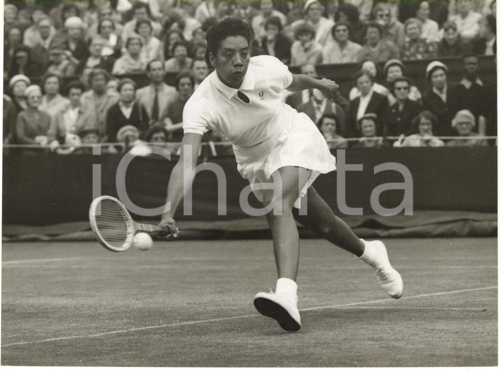 1958 LONDON WIMBLEDON Tennis - Althea GIBSON vs Shirley BLOOMER *Photo 20x15 cm