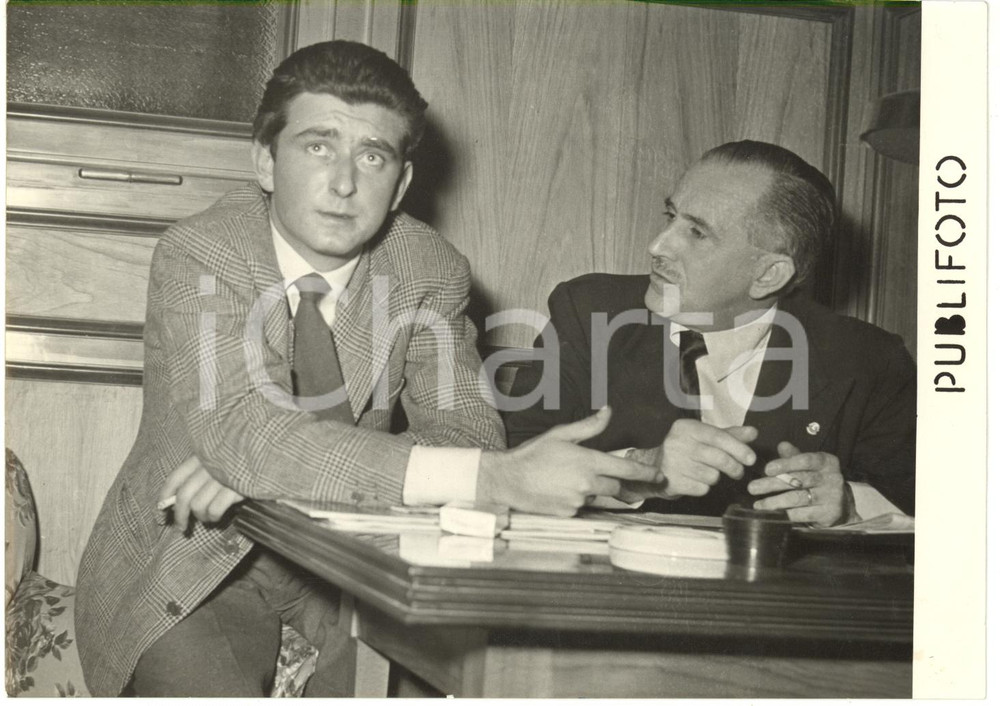 1953 NAPOLI - Conte Pier Francesco CALVI DI BERGOLO - Ritratto *Foto 18x13 cm