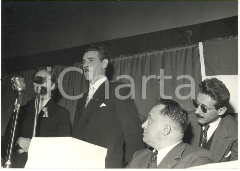 1957 TORINO Cinema Capitol - WERTMULLER parla al congresso patrioti ungheresi
