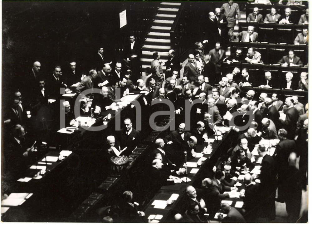 1955 ROMA Montecitorio - PARLAMENTO elegge Presidente della Repubblica (1) *Foto