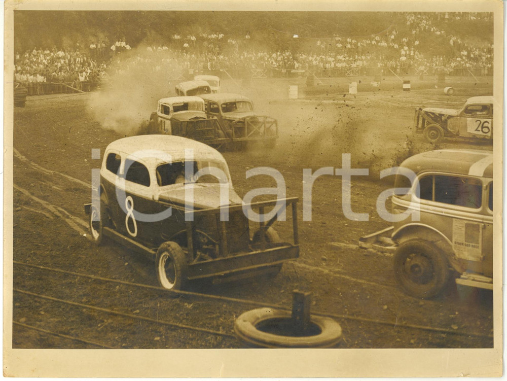 1956 TORINO AUTOMOBILISMO - Prima gara di STOCK CAR in Italia (2) *Foto 24x18