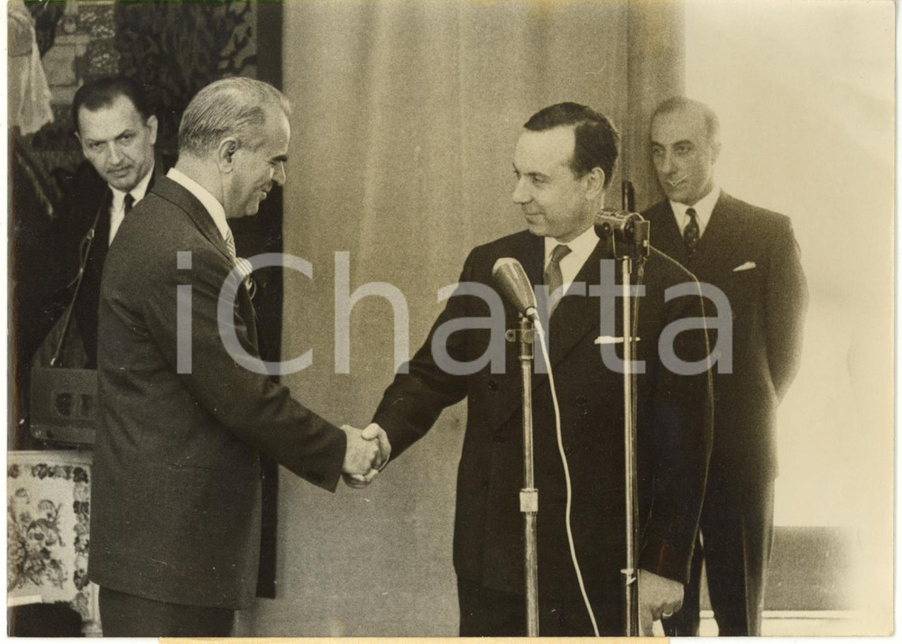 1960 PARIS ORLY - Président grec Konstantinos KARAMANLIS avec Michel DEBRÉ 