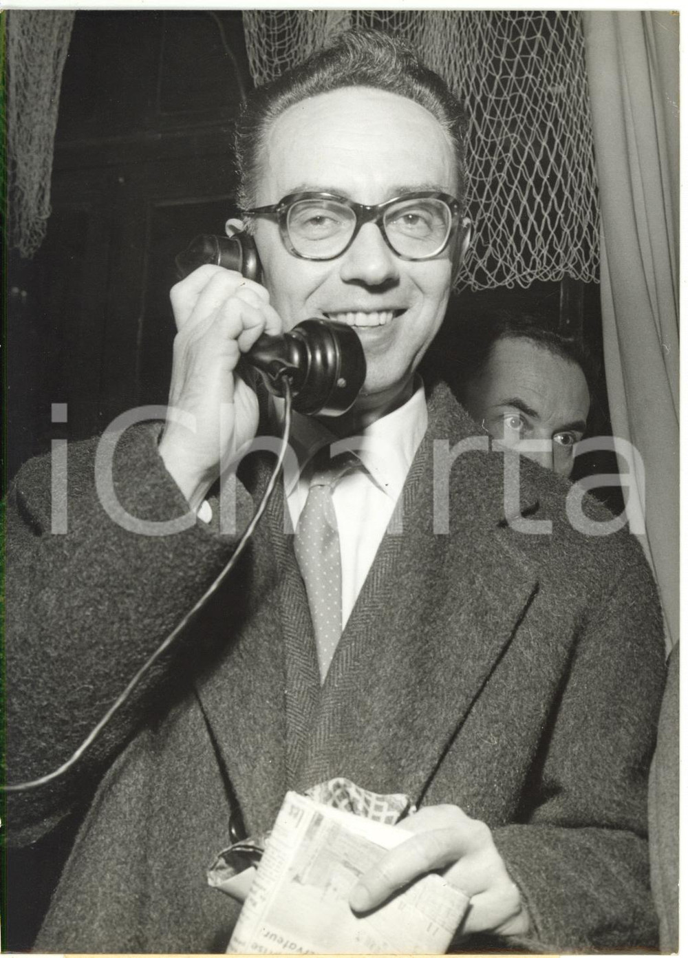 1960 FRANCE Premio GONCOURT - Vincitore Vintilă HORIA al telefono *Foto 13x18