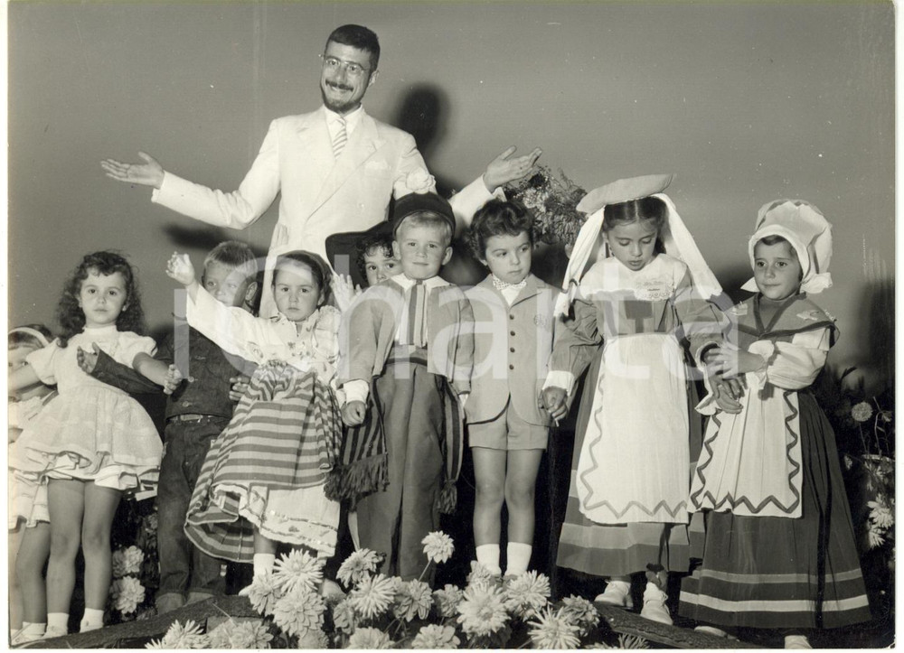 1955 ca MIRAMARE DI RIMINI - Bambini partecipanti al concorso BABY ITALIA *Foto