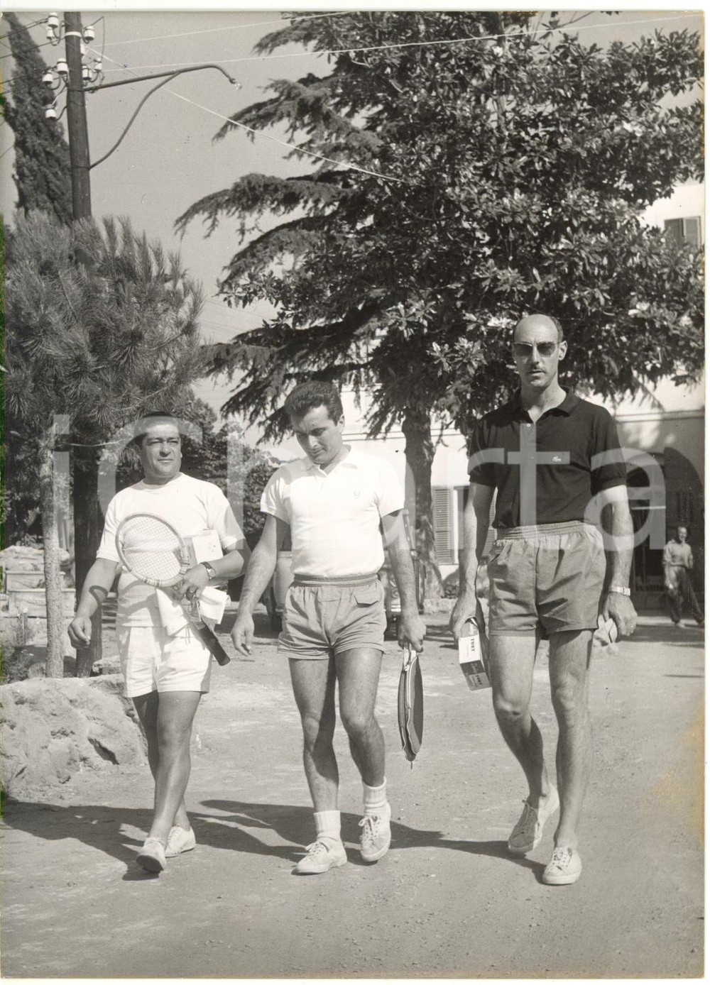 1956 GROTTAFERRATA Tennis - Giuseppe MERLO e Marcello DEL BELLO in allenamento