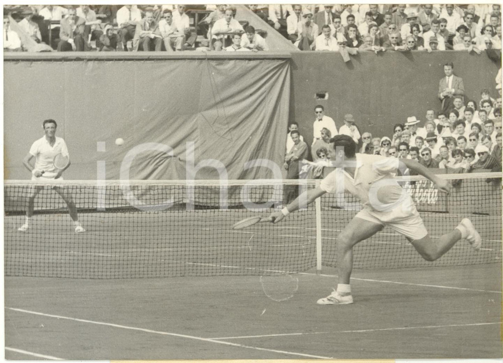 1960 PARIS ROLAND GARROS Tennis - Nicola PIETRANGELI vs Robert HAILLET *Foto