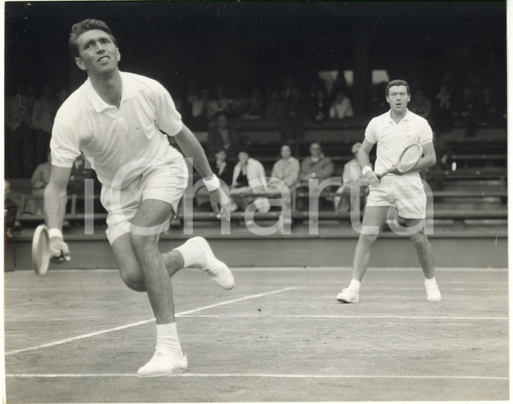 1960 WIMBLEDON Davis Cup - Nicola PIETRANGELI and Orlando SIROLA vs British team