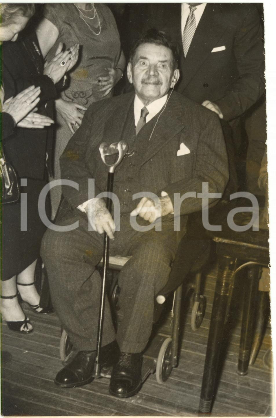 1957 FRANCE - Maire de Lyon Édouard HERRIOT - Portrait *Photo VINTAGE 11x18 cm