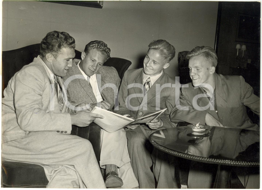 1954 TORINO Campionati Europei NUOTO - Tuffatori Gennadij UDALOV Mikhail CHACHBA