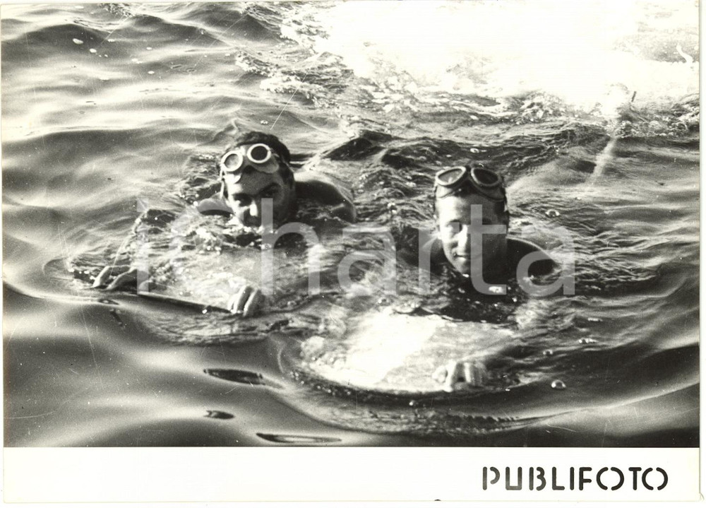 1956 TRAVERSATA CAPRI-NAPOLI - Argentino Alfredo CAMARERO durante un allenamento