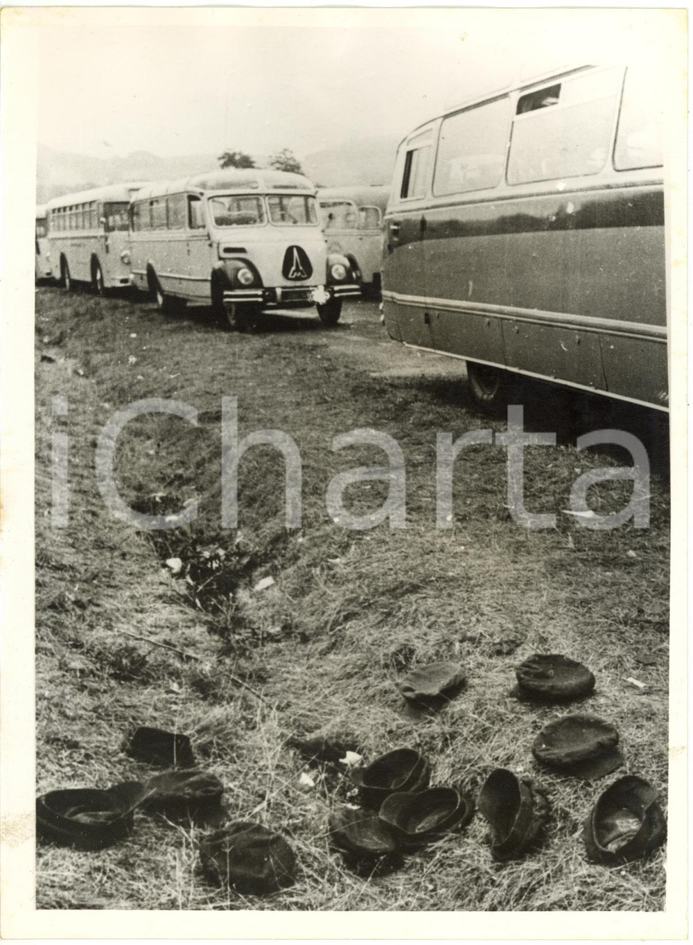 1953 HERLESHAUSEN (GERMANY) - Caps thrown away by prisoners escaped from URSS