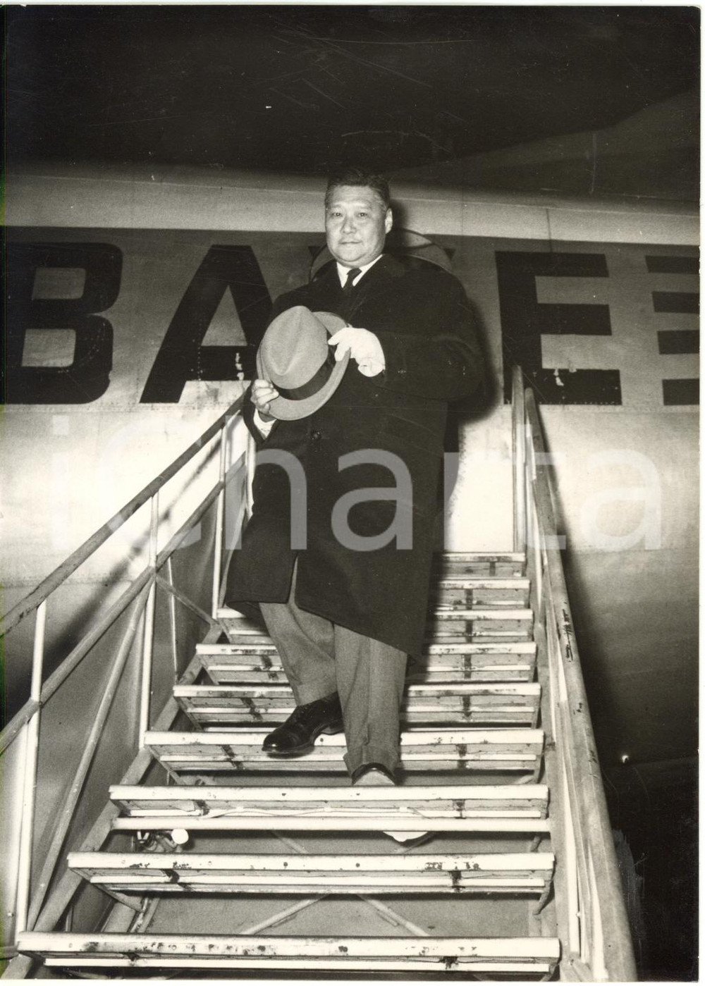 1957 ROMA CIAMPINO - George YEH Ministro degli Esteri della Repubblica di Cina