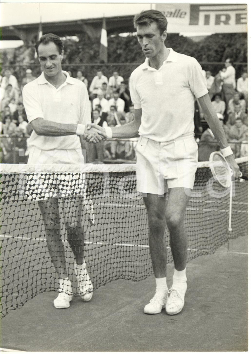 1955 ca BOLOGNA Campionati italiani TENNIS - Antonio MAGGI Orlando SIROLA *Foto