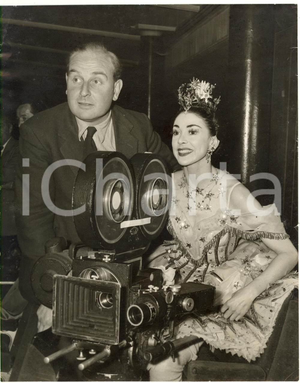1956 LONDON Royal Opera House - Margot FONTEYN and Peter BRADFORD *Photo 15x20