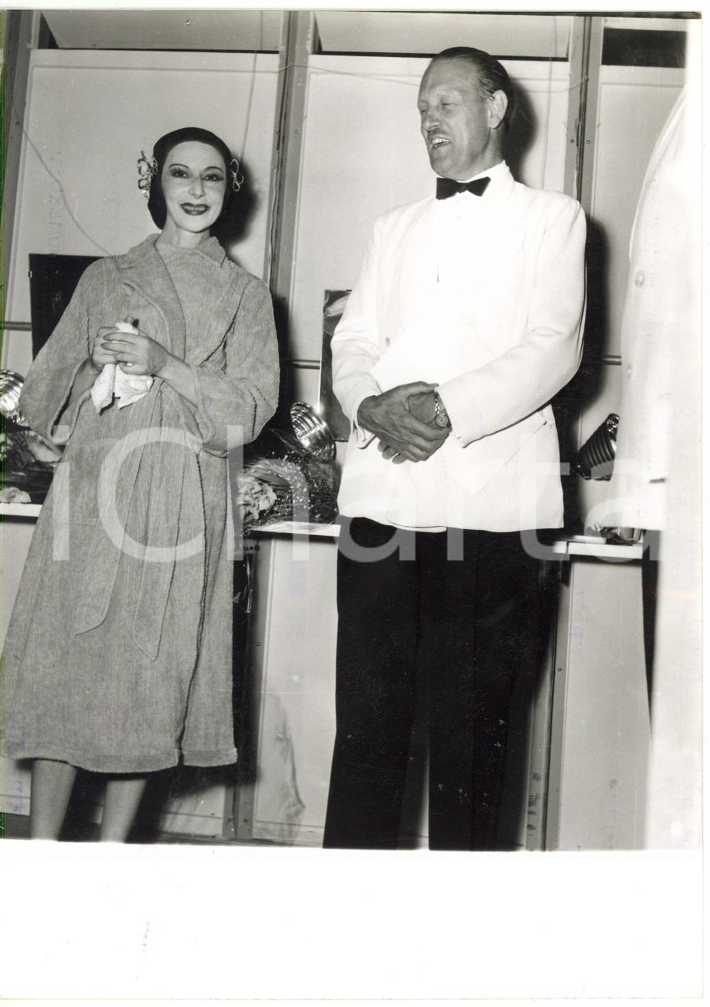 1955 GENOVA NERVI - Alicia MARKOVA al Festival internazionale del balletto *Foto