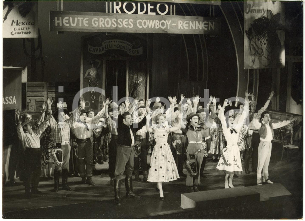 1955 ca ZURICH (SWISS) - Scena di un musical western (1) *Foto 18x13 cm